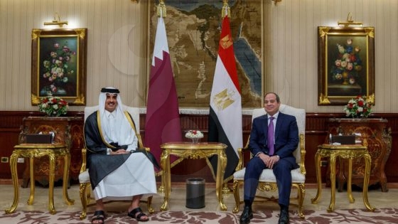 السيسي و أمير قطر