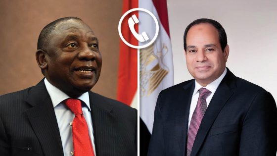 السيسي يتفق مع رامافوزا على تعزيز أطر التعاون بين مصر وجنوب أفريقيا