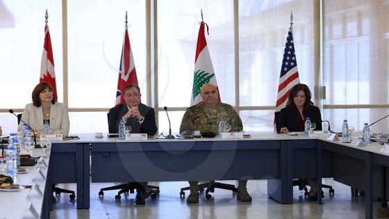 العماد عون يشكر أمريكا وبريطانيا وكندا على دعمهم الجيش اللبناني