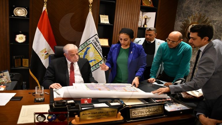 محافظ جنوب سيناء- يعتمد التعديلات النهائية للمخطط التفصيلي لمدينة أبورديس