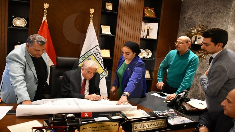 محافظ جنوب سيناء يعتمد التعديلات النهائية للمخطط التفصيلي لمدينة أبورديس