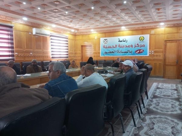 رئيس مدينة الحسنة يناقش الملفات الخدمية للمواطنين - 5 - سيناء الإخبارية