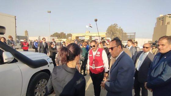 وزيرة الخارجية الألمانية تزور معبر رفح البري بشمال سيناء