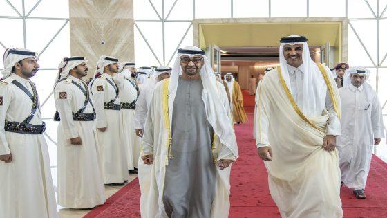 أمير قطر ورئيس الإمارات