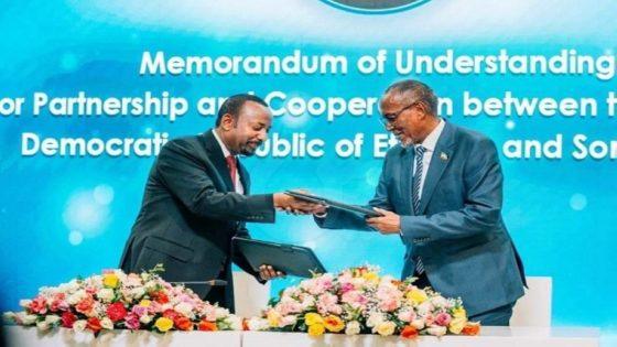 اتفاق اثيوبيا وصوماليلاند