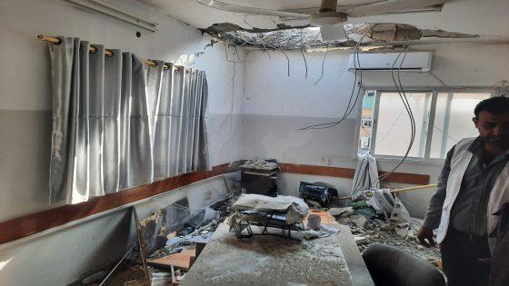 قصف إسرائيلي يطال مجمع ناصر الطبي بخان يونس في قطاع غزة