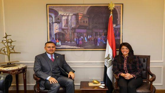 الدكتورة رانيا المشاط وزيرة التعاون الدولي تلتقي السفير القطري بالقاهرة