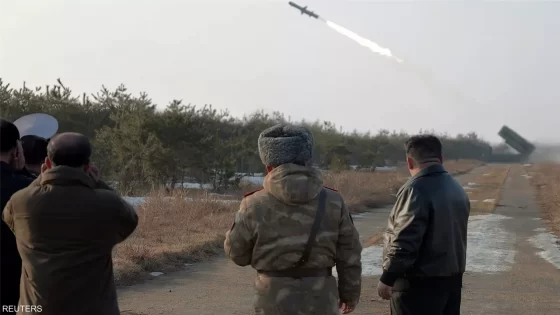 زعيم كوريا الشمالية يشرف على اختبار صاروخ أرض بحر 2