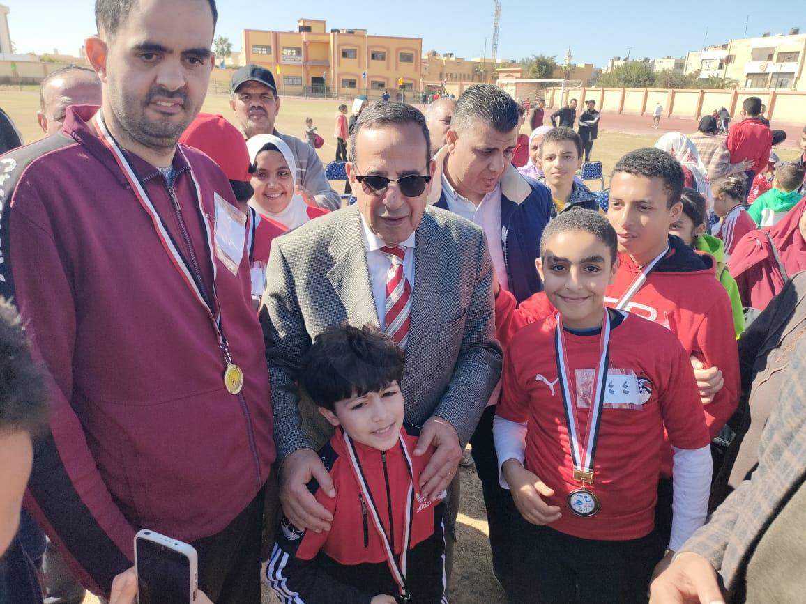 محافظ شمال سيناء يشهد البطولة المحلية الاولي لألعاب القوي لذوي العاقة 
