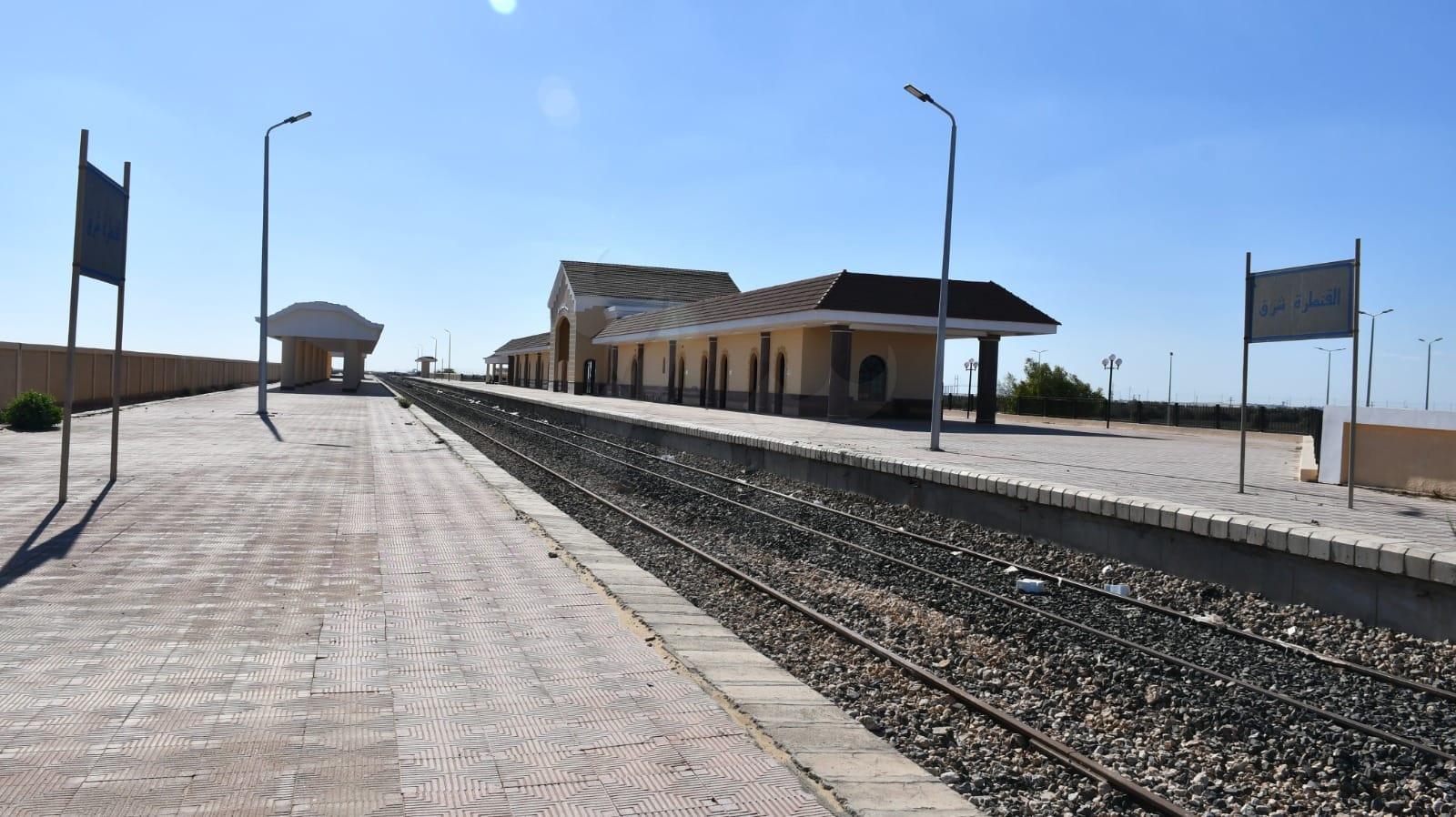 محطة القنطرة شرق بعد تجديدها واستعادة كفاءتها ضمن مشروع إعادة تاهيل وتطوير خط الفردان بئر العبد 