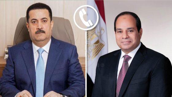 الرئيس السيسي ورئيس الوزراء العراقي يتبادلان التهنئة بحلول عيد الفطر المبارك