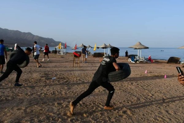 وزير الشباب والرياضة يتفقد معسكر يالا كامب في دهب - 9 - سيناء الإخبارية