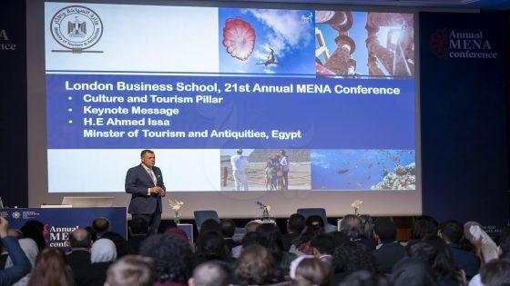وزير السياحة والآثار يُشارك كمتحدث رئيسي في المؤتمر السنوي للشرق الأوسط وشمال أفريقيا