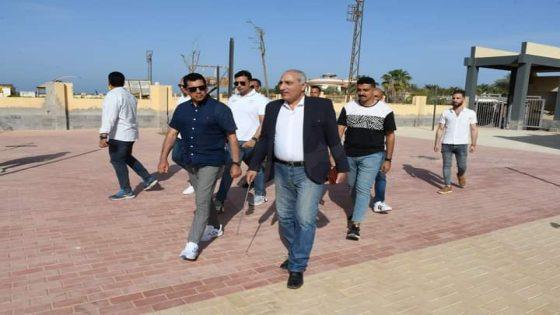أشرف صبحي يتفقد معسكر نزل الشباب بمدينة طور سيناء تمهيدًا لافتتاحه قريبًا