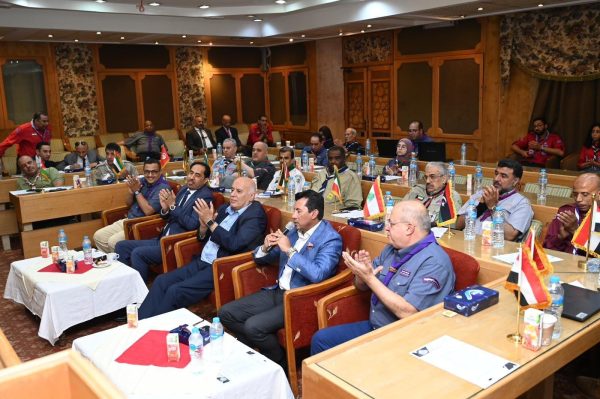مصر تستعد لاستضافة المؤتمر الكشفي العالمي 2024: لقاء رؤساء الجمعيات الكشفية العربية - 2 - سيناء الإخبارية مصر تستعد لاستضافة المؤتمر الكشفي العالمي 2024: لقاء رؤساء الجمعيات الكشفية العربية - 1 - سيناء الإخبارية