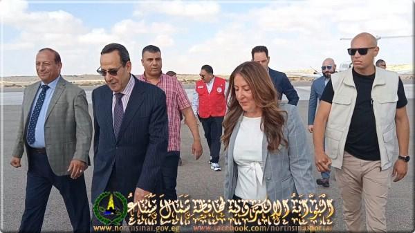 السفيرة الأمريكية بالقاهرة والوفد المرافق لها يزورا محافظة شمال سيناء - 1 - سيناء الإخبارية
