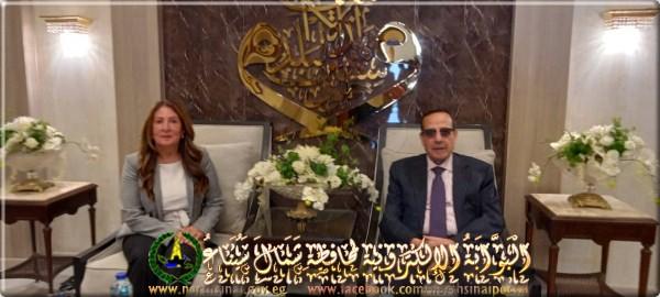 السفيرة الأمريكية بالقاهرة والوفد المرافق لها يزورا محافظة شمال سيناء - 3 - سيناء الإخبارية