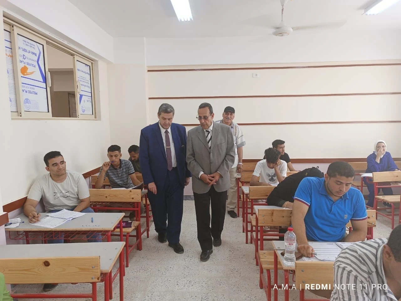 بالصور ... تفاصيل أول امتحان للثانوية العامة بشمال سيناء - 1 - سيناء الإخبارية