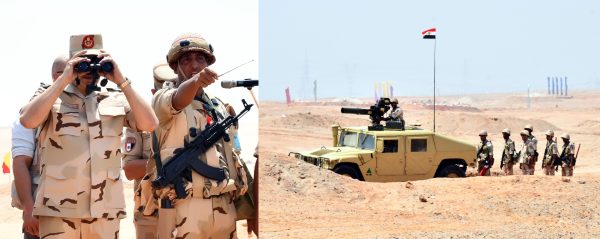 الفريق أحمد خليفة يتفقد مراحل تدريبية لمشروع تكتيكى بإحدى وحدات الجيش الثالث - 3 - سيناء الإخبارية