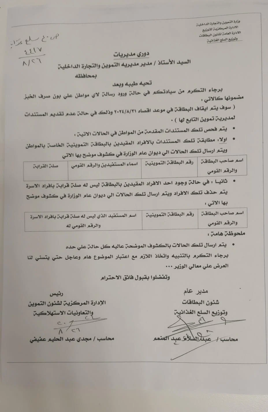 وزارة التموين تحذر المواطنين: راجع بون صرف الخبز حتى لا تتوقف بطاقة الدعم - 5 - سيناء الإخبارية