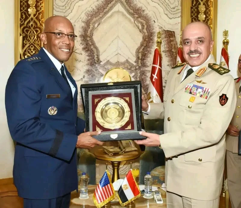 مراسم استقبال رسمية للفريق أول تشارلز براون رئيس هيئة الأركان المشتركة الأمريكية - 3 - سيناء الإخبارية