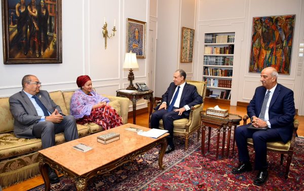 وزير الخارجية يستقبل  أمينة محمد نائبة الأمين للأمم المتحدة - 3 - سيناء الإخبارية