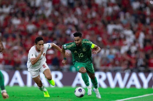 التعادل الإيجابي للمنتخب السعودي الأول لكرة القدم أمام إندونيسيا بهدف لكل فريق - 1 - سيناء الإخبارية