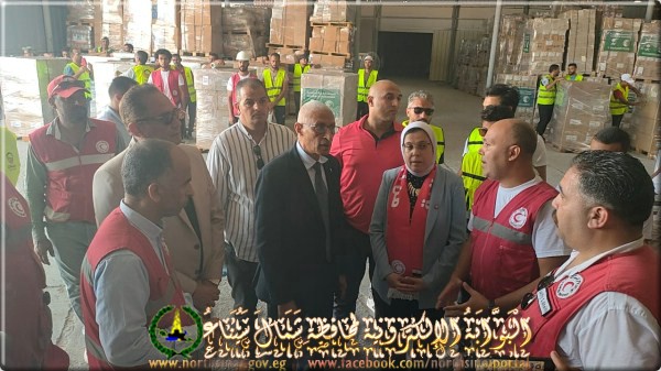 الدكتور خالد مجاور : مساحة المركز اللوجيستي المركزي لدعم غزة 10 آلاف متر مربع - 5 - سيناء الإخبارية