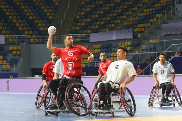 منتخب مصر لكرة اليد للكراسي المتحركة يتأهل لنصف نهائي بطولة العالم بعد الفوز على اليابان 2 /1 - 11 - سيناء الإخبارية