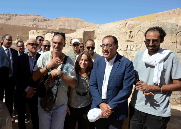 مصطفى مدبولي يتفقد معبد "هابو" بالقرنة ويتابع أعمال ترميم آثار الأقصر - 1 - سيناء الإخبارية