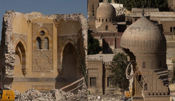 عمليات هدم المباني الأثرية بمنطقة الإمام الشافعي تثيراستياء وغضب رواد مواقع التواصل الاجتماعي - 1 - سيناء الإخبارية