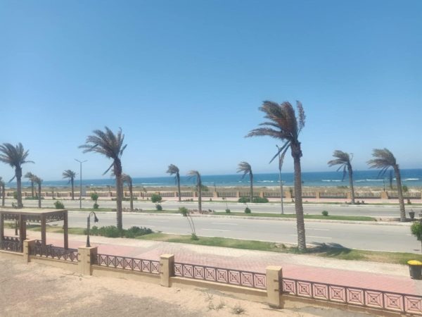 نشاط رياح غير محملة بالرمال داخل المساكن ومحملة بالرمال داخل الظهير الصحراوي بمدن جنوب سيناء - 3 - سيناء الإخبارية