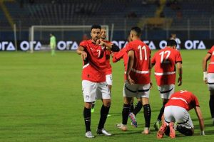 التعادل الإيجابي بهدف لكل منهما.. نهاية أحداث الشوط الأول من مباراة مصر وبوتسوانا - 1 - سيناء الإخبارية