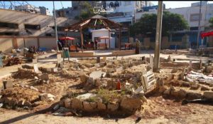 متنزه مخيم الشاطئ غرب مدينة غزة أصبح عبارة عن " مقبرة للشهداء " - 3 - سيناء الإخبارية