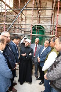 وزير الأوقاف يتفقد أعمال ترميم مسجد عبد الرحمن كتخدا الأثري ويؤكد سرعة الإنجاز - 7 - سيناء الإخبارية