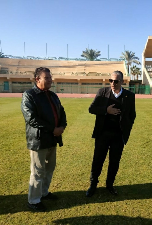 وكيل وزارة الشباب والرياضة بشمال سيناء يتفقد استاد العريش ضمن خطة تطوير المنشآت الرياضية - 5 - سيناء الإخبارية