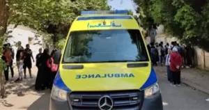 اصطدام سيارة بصخرة في قرية التمد بمركز نخل بمنطقة وسط سيناء - 1 - سيناء الإخبارية