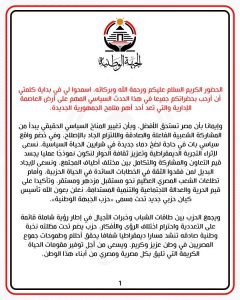 حزب الجبهة الوطنية يعلن عن تدشينه رسميا معلنا عن كافه أهدافه وتطلعاته خلال الفترة القادمة - 11 - سيناء الإخبارية