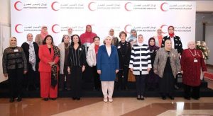قرينة رئيس الجمهورية تتوجه بالشكر والاعتزاز للمتطوعين فى الهلال الأحمر المصرى - 1 - سيناء الإخبارية