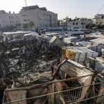 قصف إسرائيلي يستهدف محيط المستشفى المعمداني شرق مدينة غزة - 5 - سيناء الإخبارية