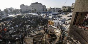 قصف إسرائيلي يستهدف محيط المستشفى المعمداني شرق مدينة غزة - 5 - سيناء الإخبارية