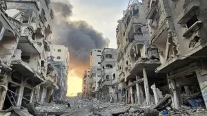 قصف إسرائيلي يستهدف محيط المستشفى المعمداني شرق مدينة غزة - 3 - سيناء الإخبارية