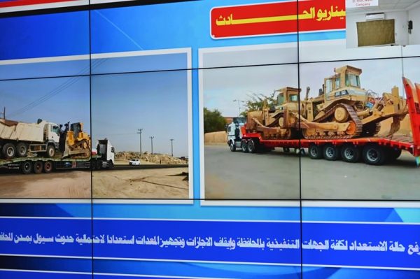 محافظ جنوب سيناء يتابع تدريب عملي على مواجهة سيل افتراضي بمدينة أبورديس - 5 - سيناء الإخبارية