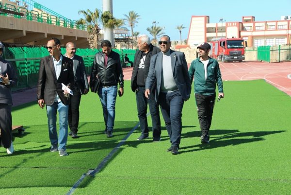 كيل وزارة الشباب والرياضة بشمال سيناء يتفقد ملعب استاد العريش استعدادًا لمباراة النصر وبئر العبد - 1 - سيناء الإخبارية