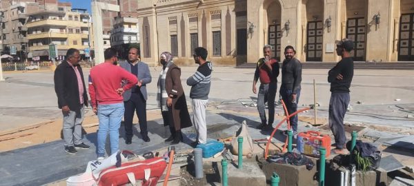 أعمال تطوير ساحة مسجد سيدي إبراهيم الدسوقي بكفر الشيخ.. صور - 5 - سيناء الإخبارية