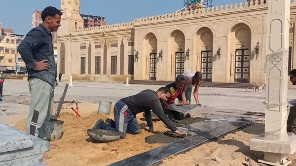 أعمال تطوير ساحة مسجد سيدي إبراهيم الدسوقي بكفر الشيخ.. صور - 11 - سيناء الإخبارية