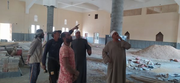 مدير أوقاف جنوب سيناء يتفقد أعمال تجديد مسجد شهداء الروضة في طور سيناء - 5 - سيناء الإخبارية