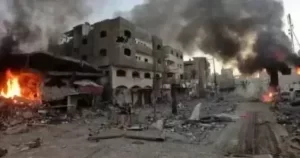 قوات الجيش الإسرائيلي تنفذ عمليات نسف جديدة بمخيم جباليا شمالي قطاع غزة - 1 - سيناء الإخبارية