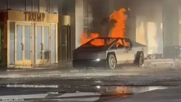 انفجار عنيف أمام فندق ترامب في لاس فيجاس يخلف قتيلاً و7 مصابين - 3 - سيناء الإخبارية