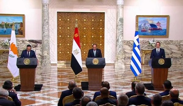 ننشر نص كلمة الرئيس السيسي في المؤتمر الصحفي للقمة الثلاثية بين مصر وقبرص واليونان - سيناء الإخبارية